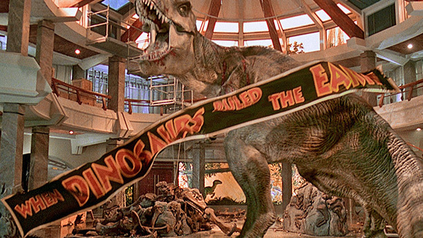 Often regarded as the official beginning of the computer-effects era, Steven Spielberg's dino romp is actually the perfect Venn diagram merging of practical effects and CGI. Just look at the T. Rex. Sometimes it's a model; sometimes it's CGI. Those raptors in the kitchen? An actor wearing one of Stan Winston Studio's elaborate costumes. The end result is just plain terrifying.