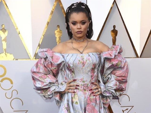 We love singer Andra Day’s confidence - it’s just her poufy, froufy dress we’re not so sure about.
