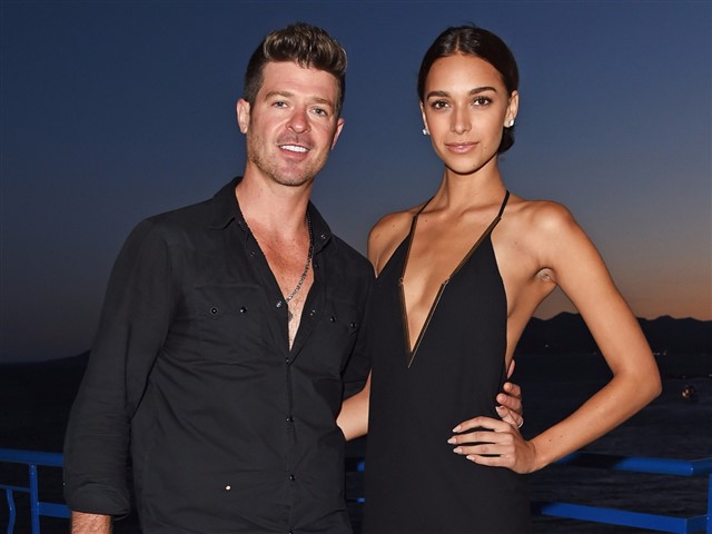 How stunning does April Love looks pregnant? Robin Thicke and April Love are expecting their first child together. The couple took to social media to announce the news sharing a photo of the first sonogram, captioned: 