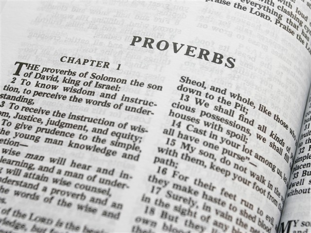 The book of Proverbs is a collection of poems, longer teachings and very short sayings which communicate the wisdom of Ancient Israel. It contains wisdom of all sorts – from folk wisdom, which would have been relevant to everyone’s life, to wisdom for people in the royal court. It is a complete smorgasbord of wise sayings to live by.