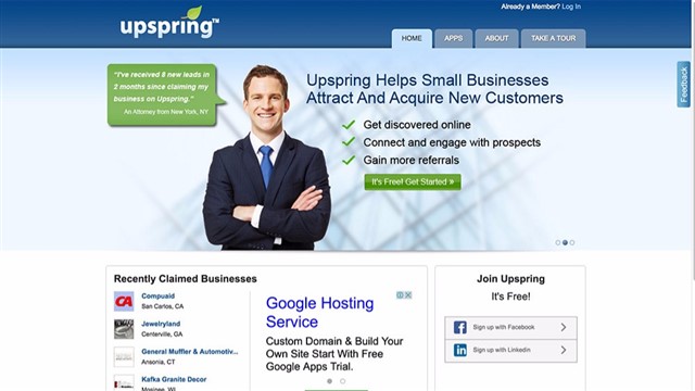Upspring is a social networking site for promotion and social networking.