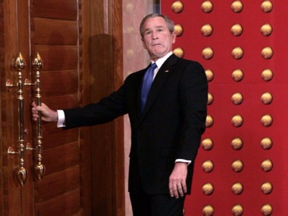 In 2005, President George W. Bush embarrassed himself when he was unable to open a door during a state visit to China. He was having a news session wi...