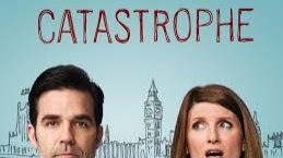 Catastrophe is a British sitcom first broadcast on 19 January 2015[1] on Channel 4. It stars Sharon Horgan as Sharon Morris and Rob Delaney as Rob Norris, who become a couple after she becomes pregnant following a fling while he is visiting London on a business trip.[2] Carrie Fisher, Ashley Jensen, and Mark Bonnar play supporting characters in the series.[2]https://en.wikipedia.org/wiki/Catastrophe_(2015_TV_series)