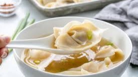 A wonton (also spelled wantan, or wuntun in transliteration from Cantonese; Mandarin: húntun) is a type of Chinese dumpling commonly found across regional styles of Chinese cuisine.Source: https://en.wikipedia.org/wiki/Wonton