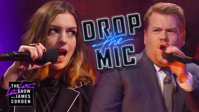 How do you follow up the viral sensation that is Carpool Karaoke? You get the celebrities out of the car and into an epic rap battle, of course.James Corden’s newest late night segment, ‘Drop The Mic’ is the latest of his videos to go viral and quite rightly too as it pits celebrities against each other in a rap battle of epic proportions.Check out who spits the best rhymes!